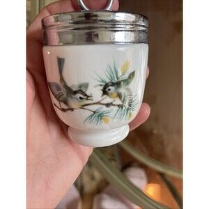 Vtg Royal Worcester Egg Coddler Cup Birds- Have 2